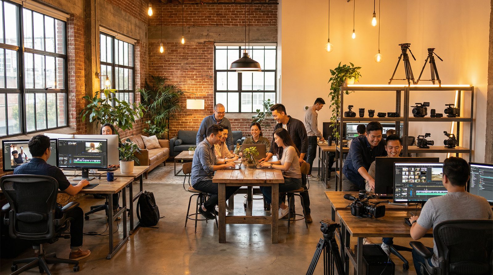 国产自拍真实记录影视传媒公司办公室